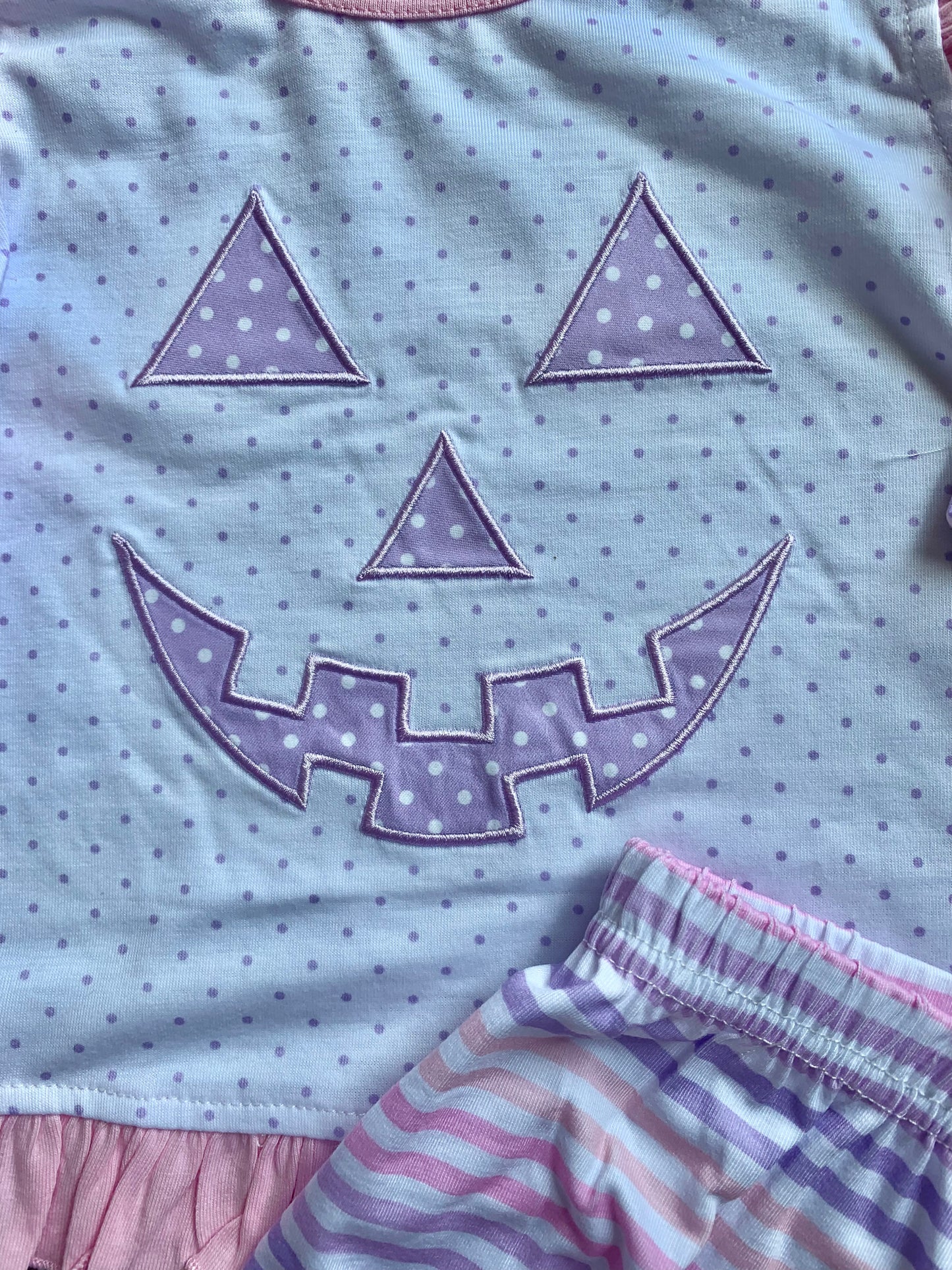 Pumpkin Face Apron Set