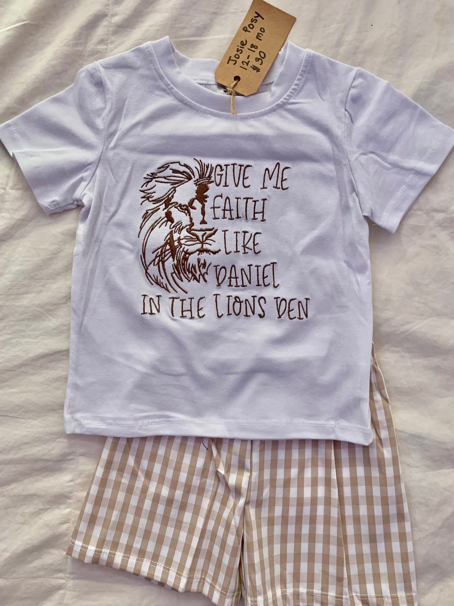 Faith Like Daniel: Boys Short Set