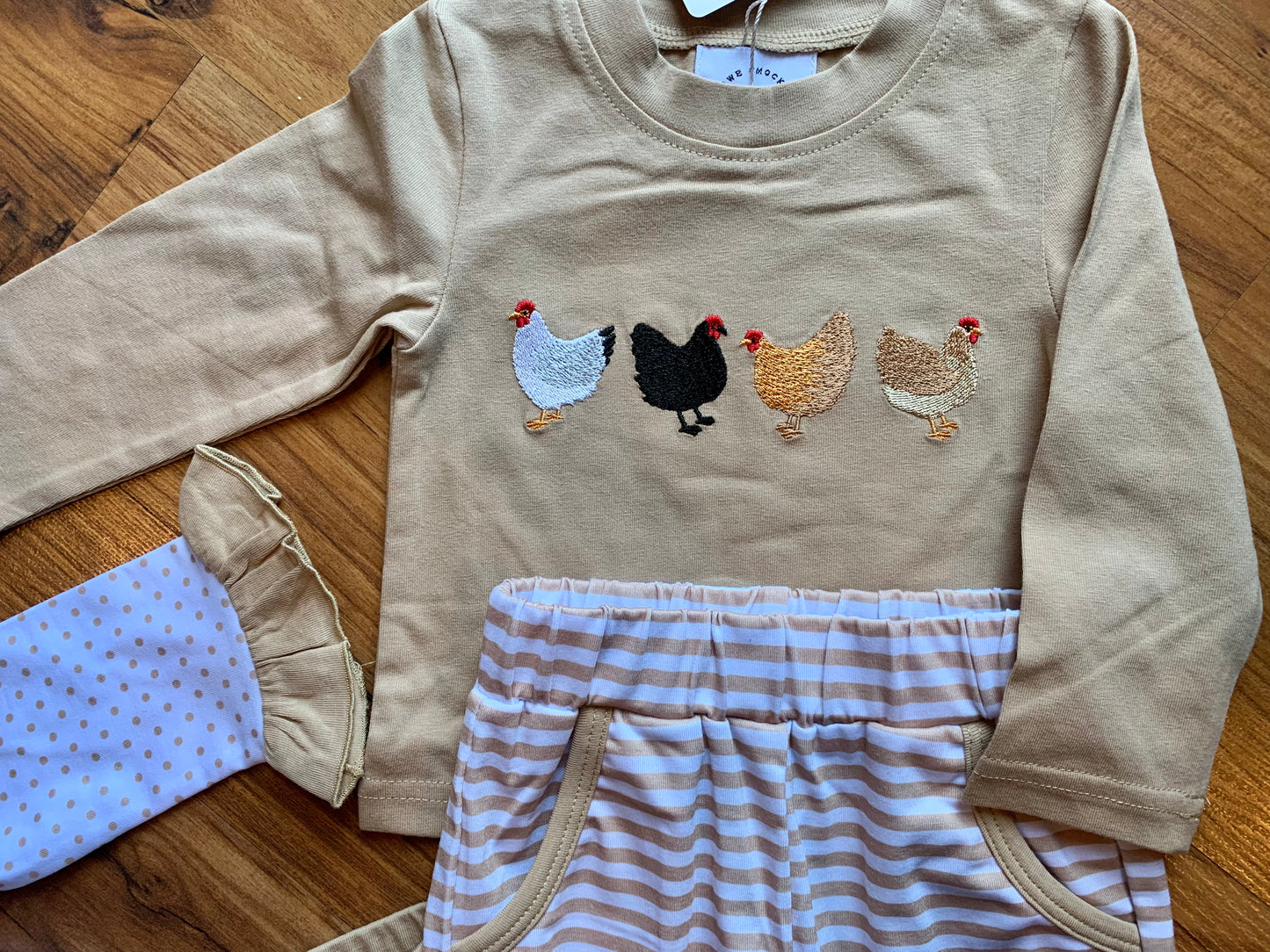 Embroidered Chicken Jogger Set