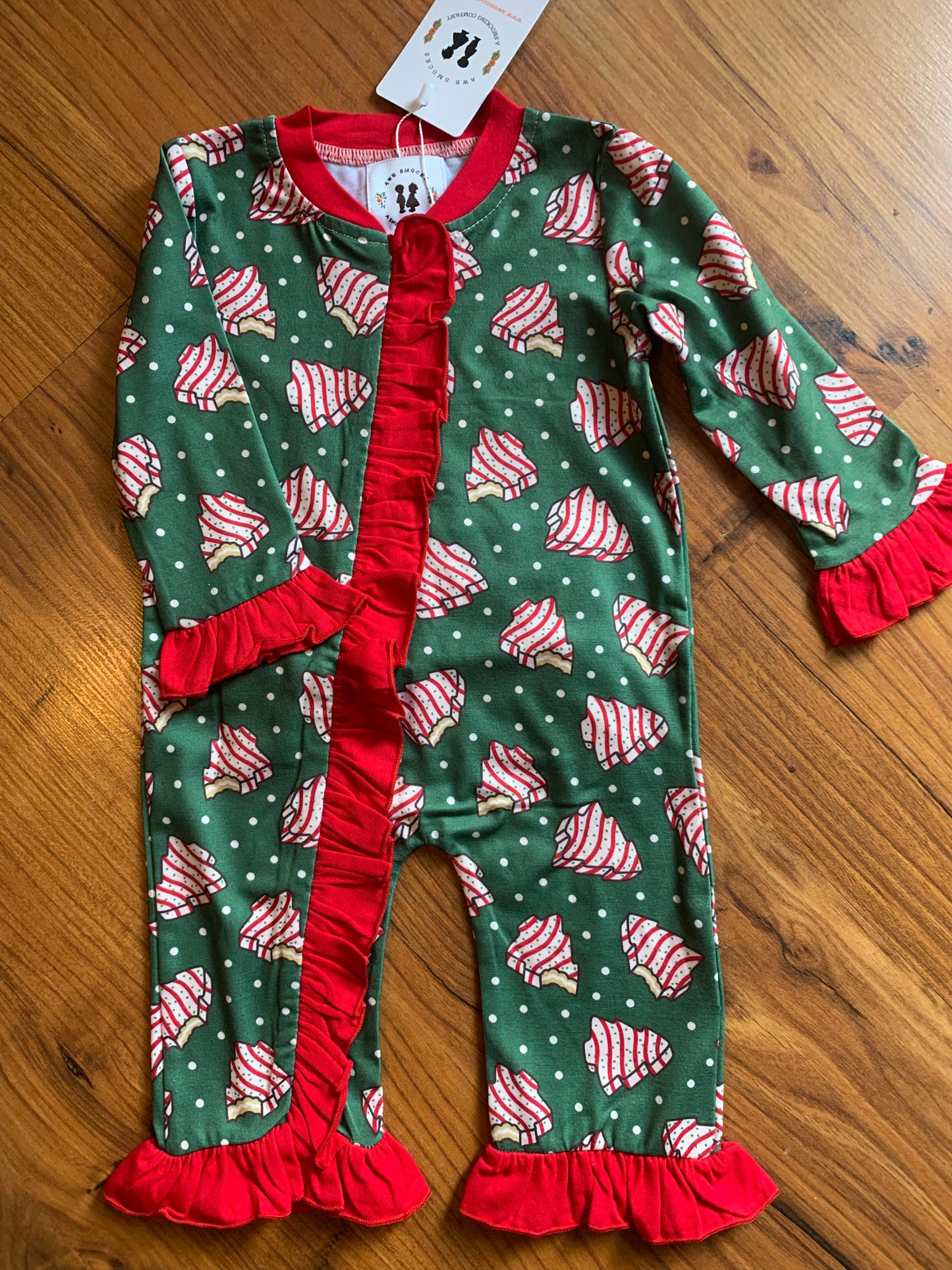 Christmas Cakes Girl Romper