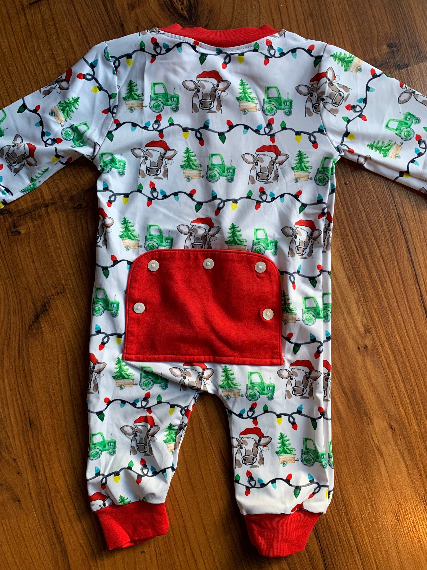 Christmas on the Farm: no ruffle romper