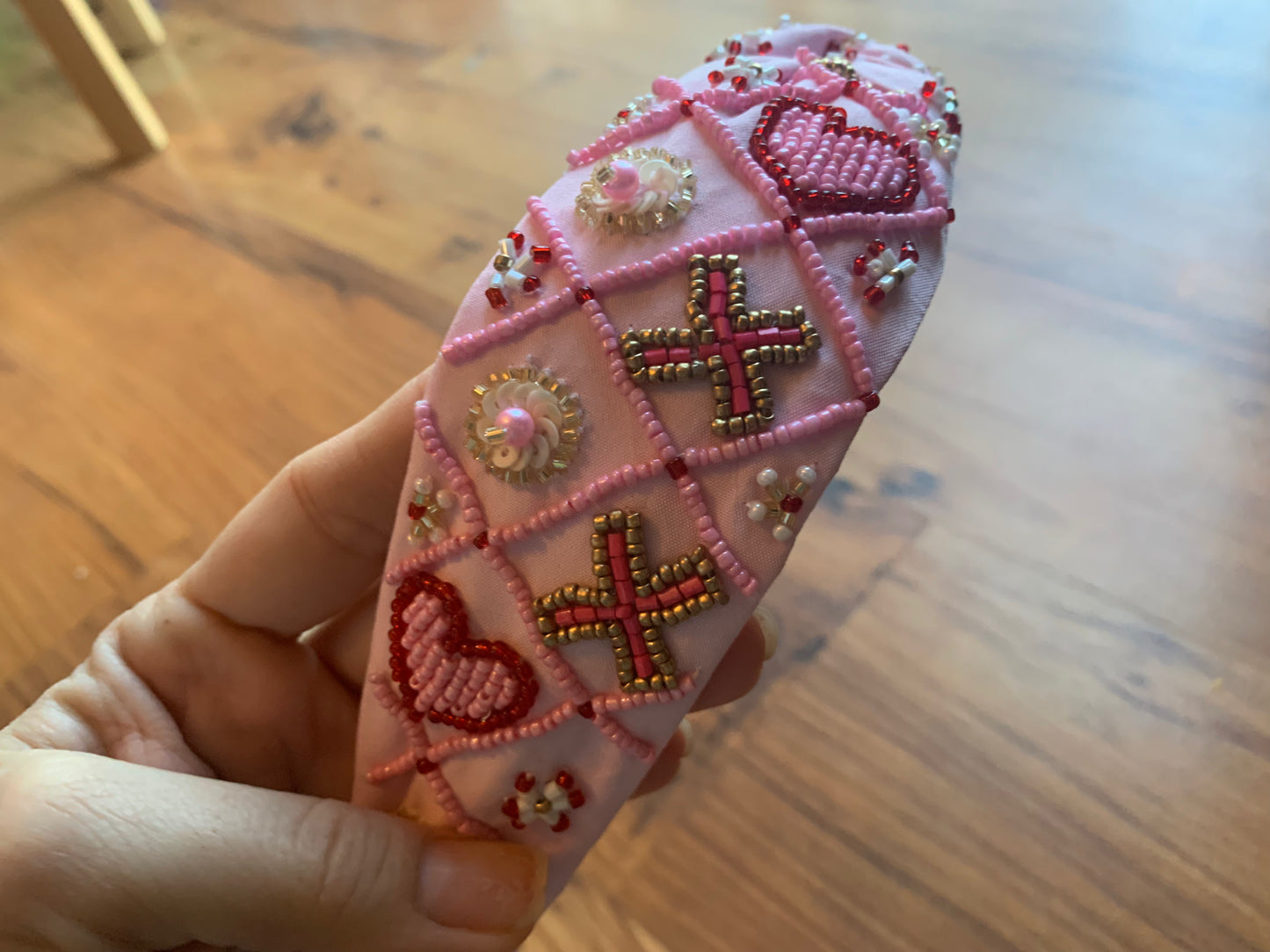 Beaded Headband- I Love You 🩷