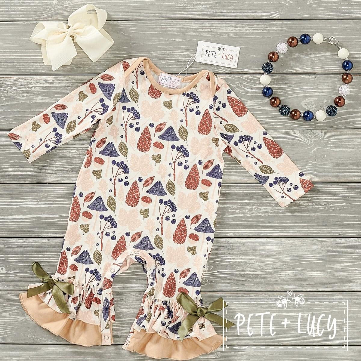 Fun in the Forest: Baby Girl Romper