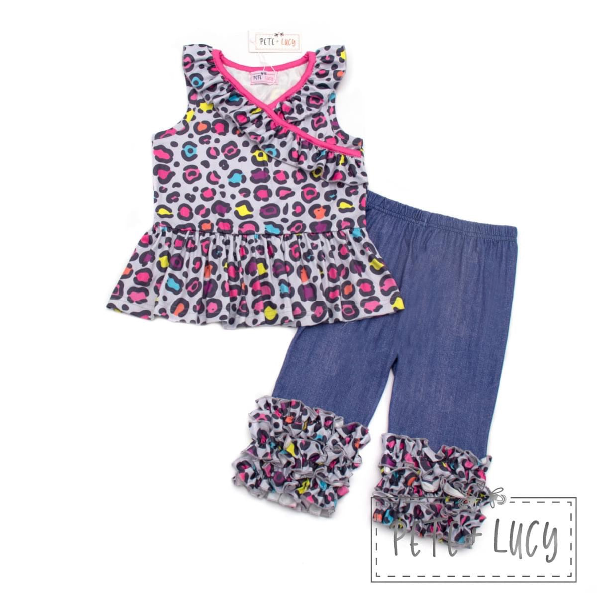 Neon Leopard: Capri Set