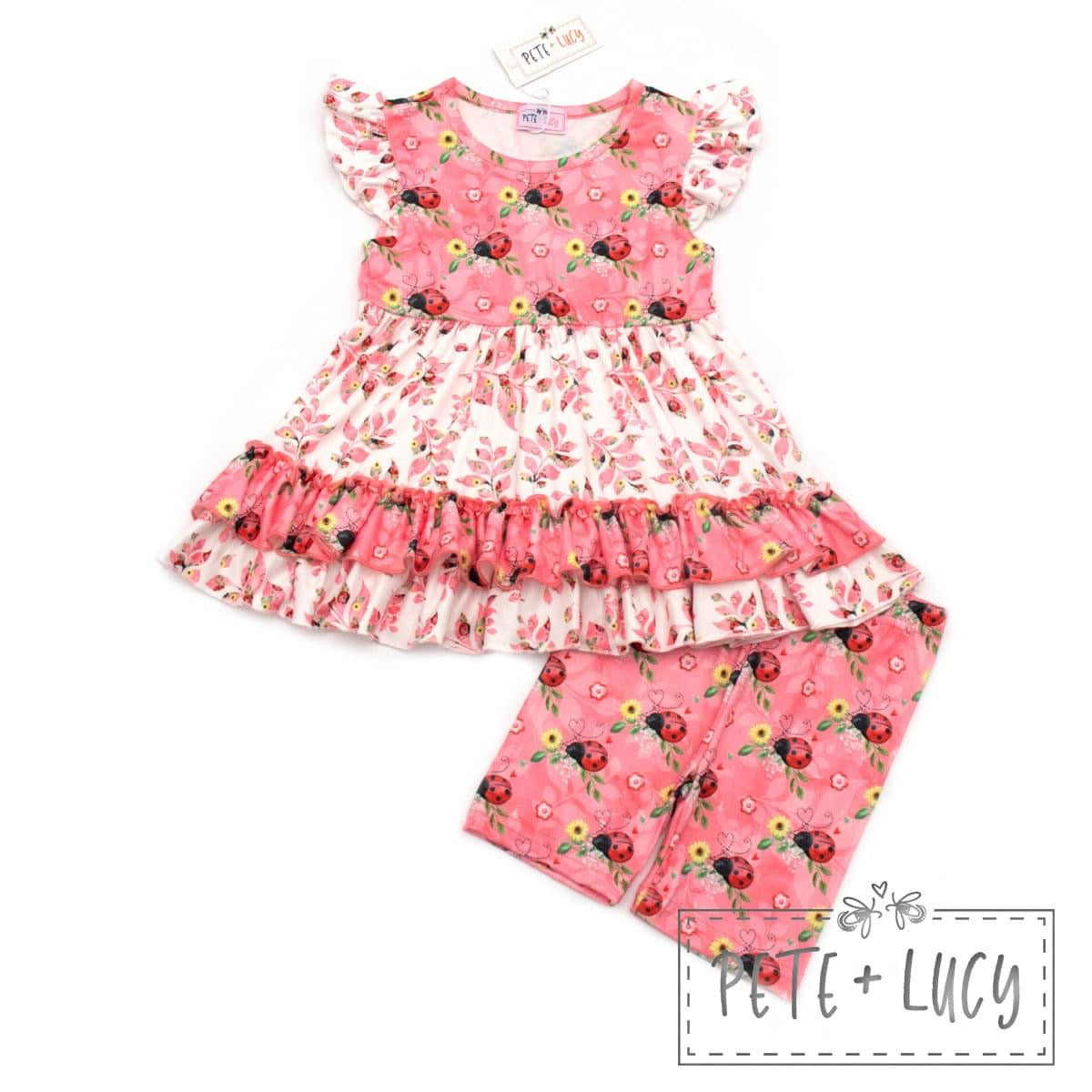 Sweet Ladybugs: Shorts Set
