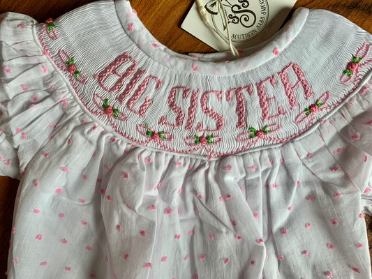 Hand-Smocked Big Sister Bubble/Dress