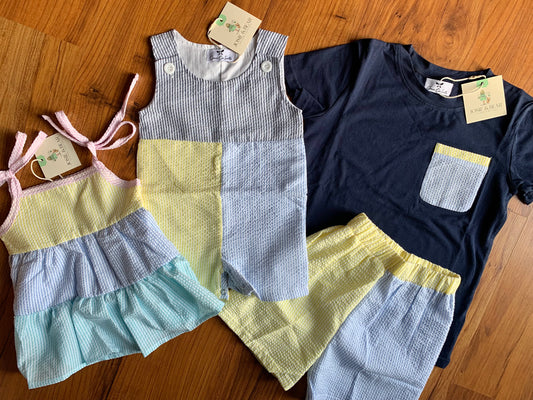 Colorblock Cutie: Boys Short Set