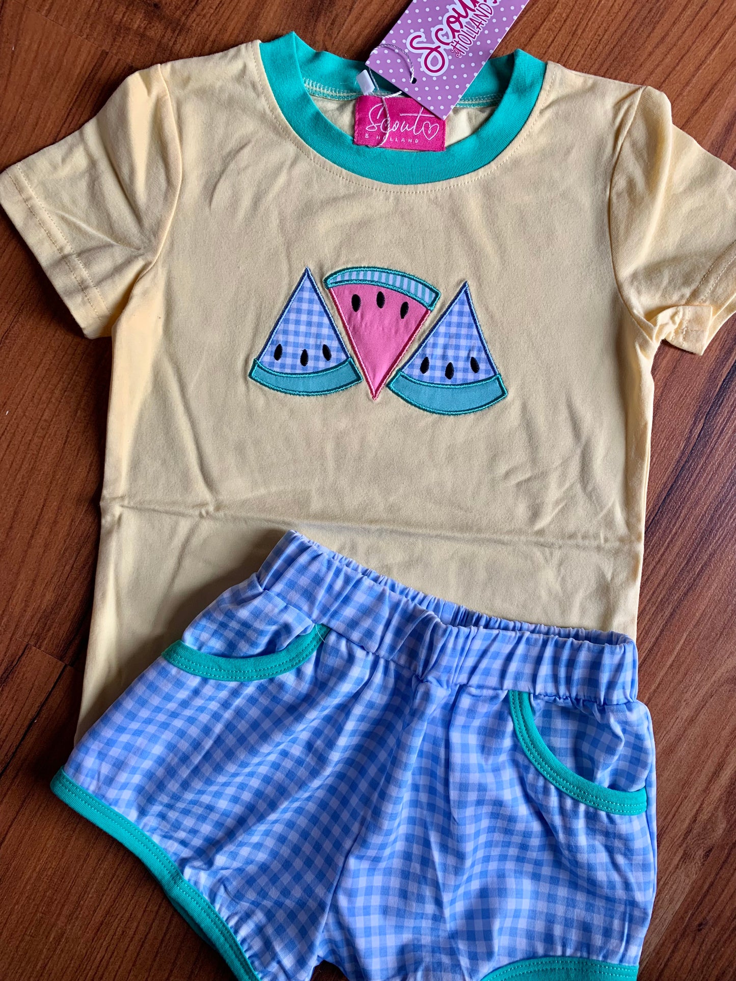 Coastal Watermelon Boy Short Set