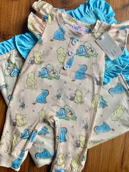 Silly Old Bear: Baby Girl Romper