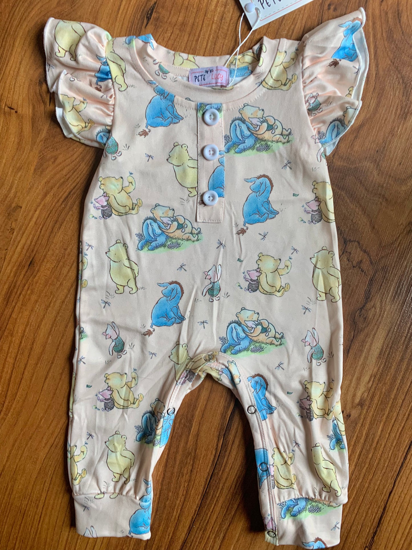 Silly Old Bear: Baby Girl Romper