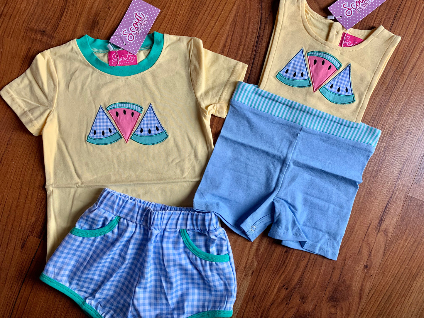 Coastal Watermelon Boy Short Set