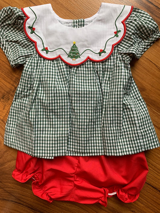 Classic Christmas Bloomer Set