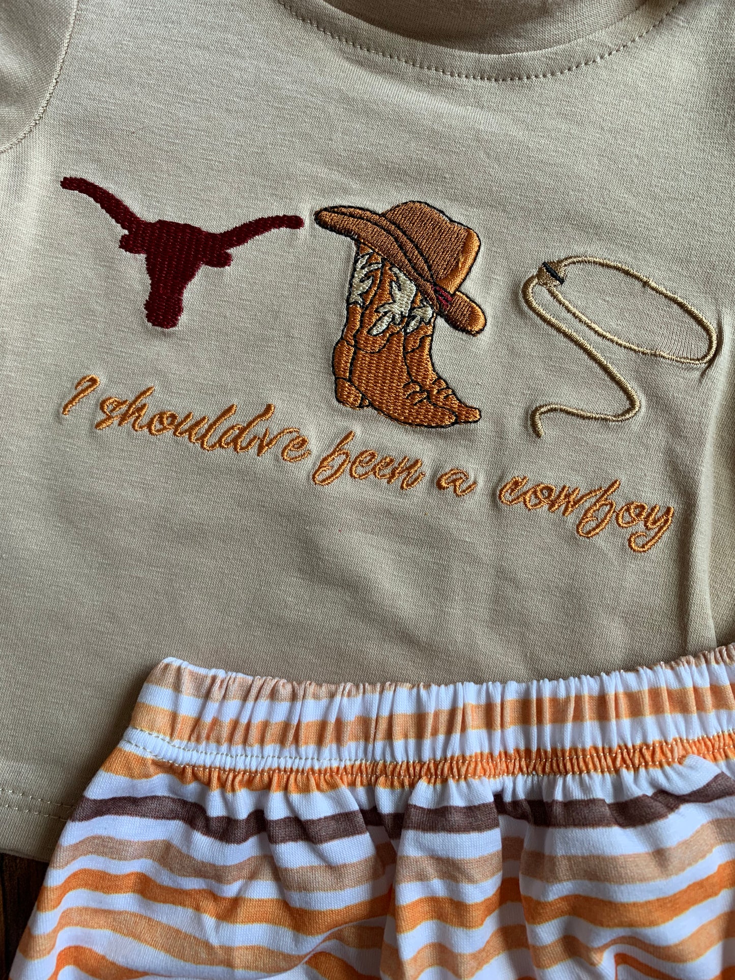 Cowboy Diaper Set