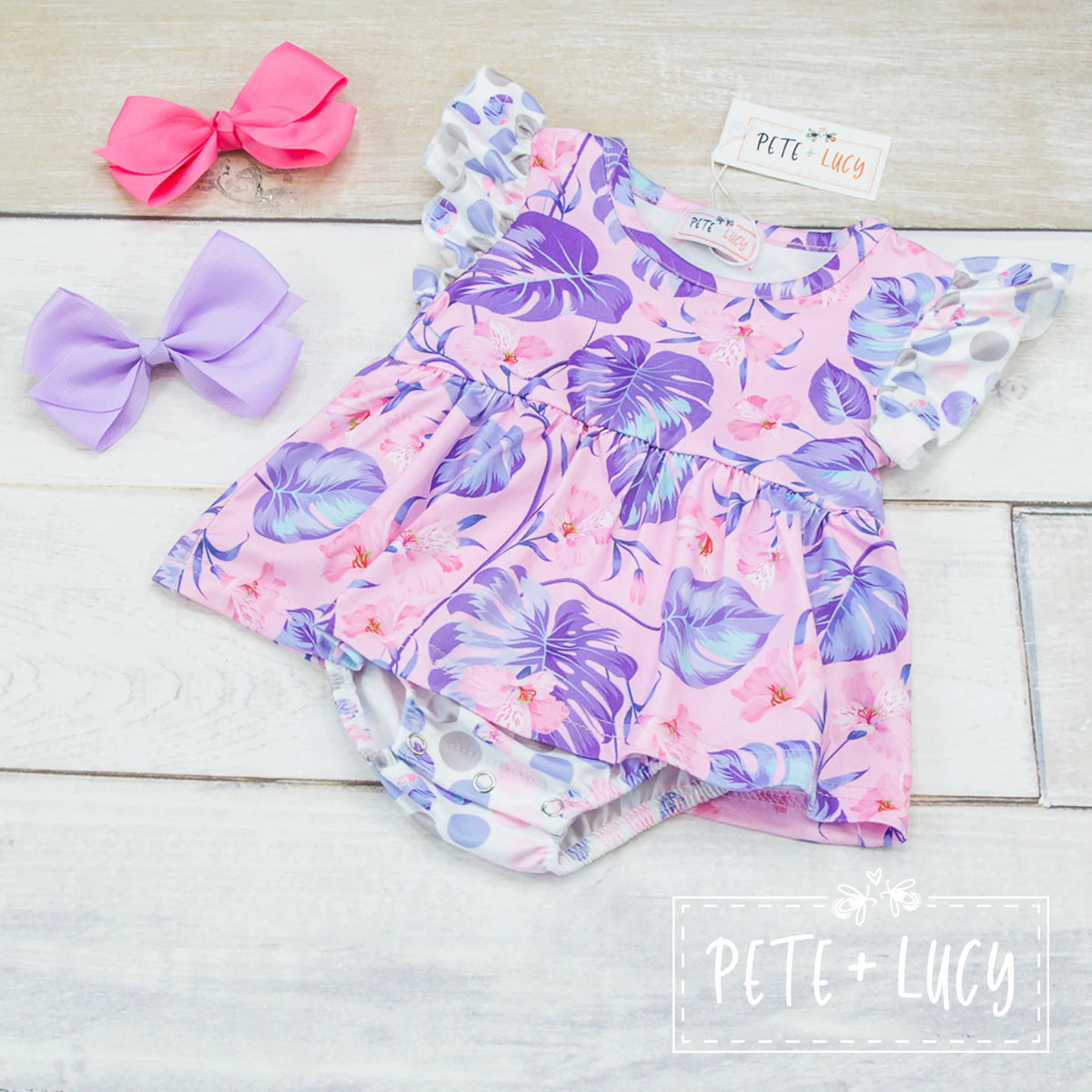 Tropical Lilac Romper