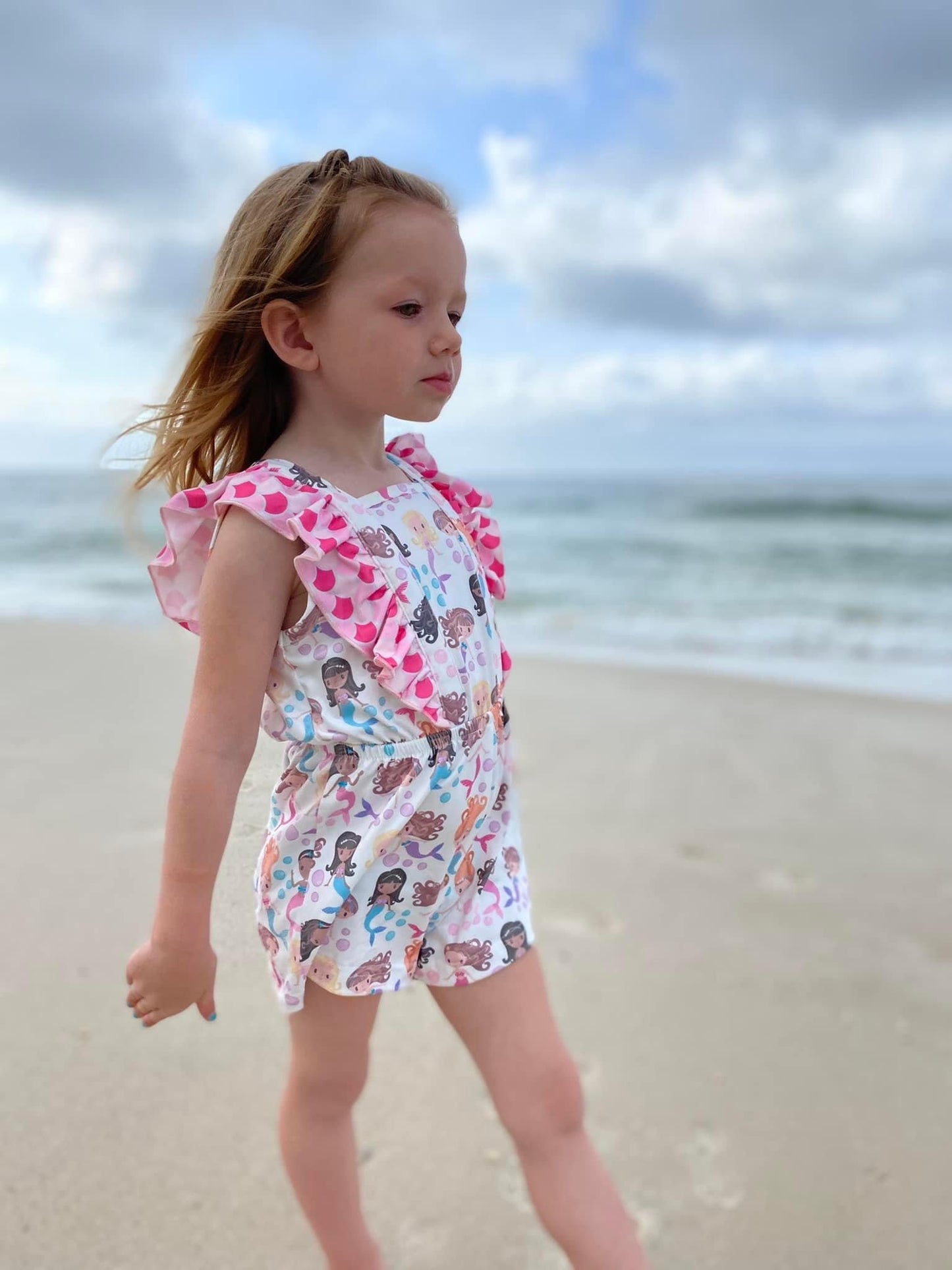 Mermaid Magic Girl’s Romper