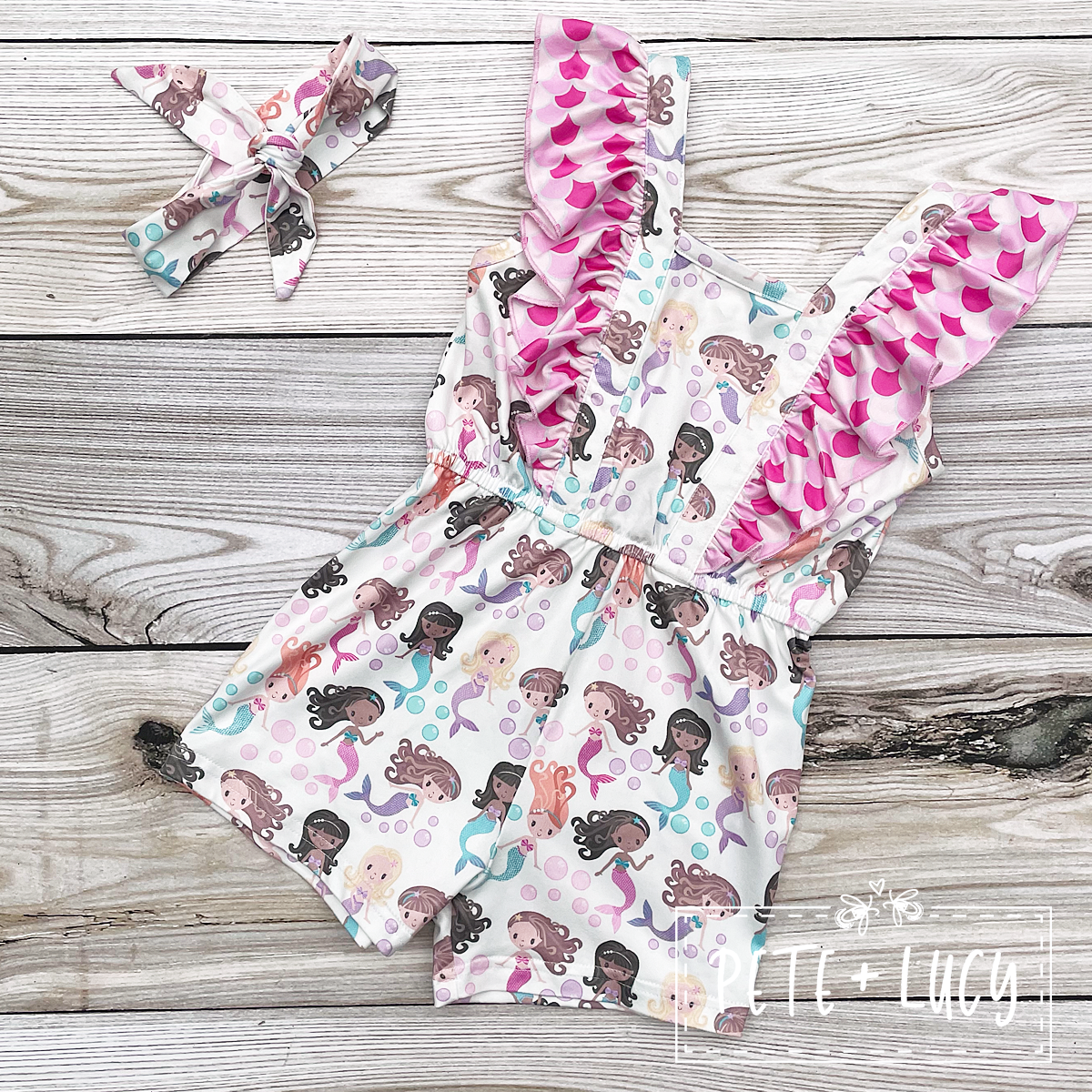 Mermaid Magic Girl’s Romper