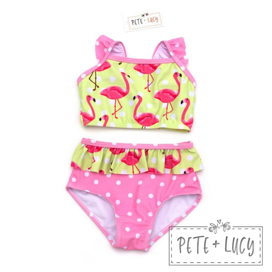 Fancy Flamingo 2 Piece Swim Suit