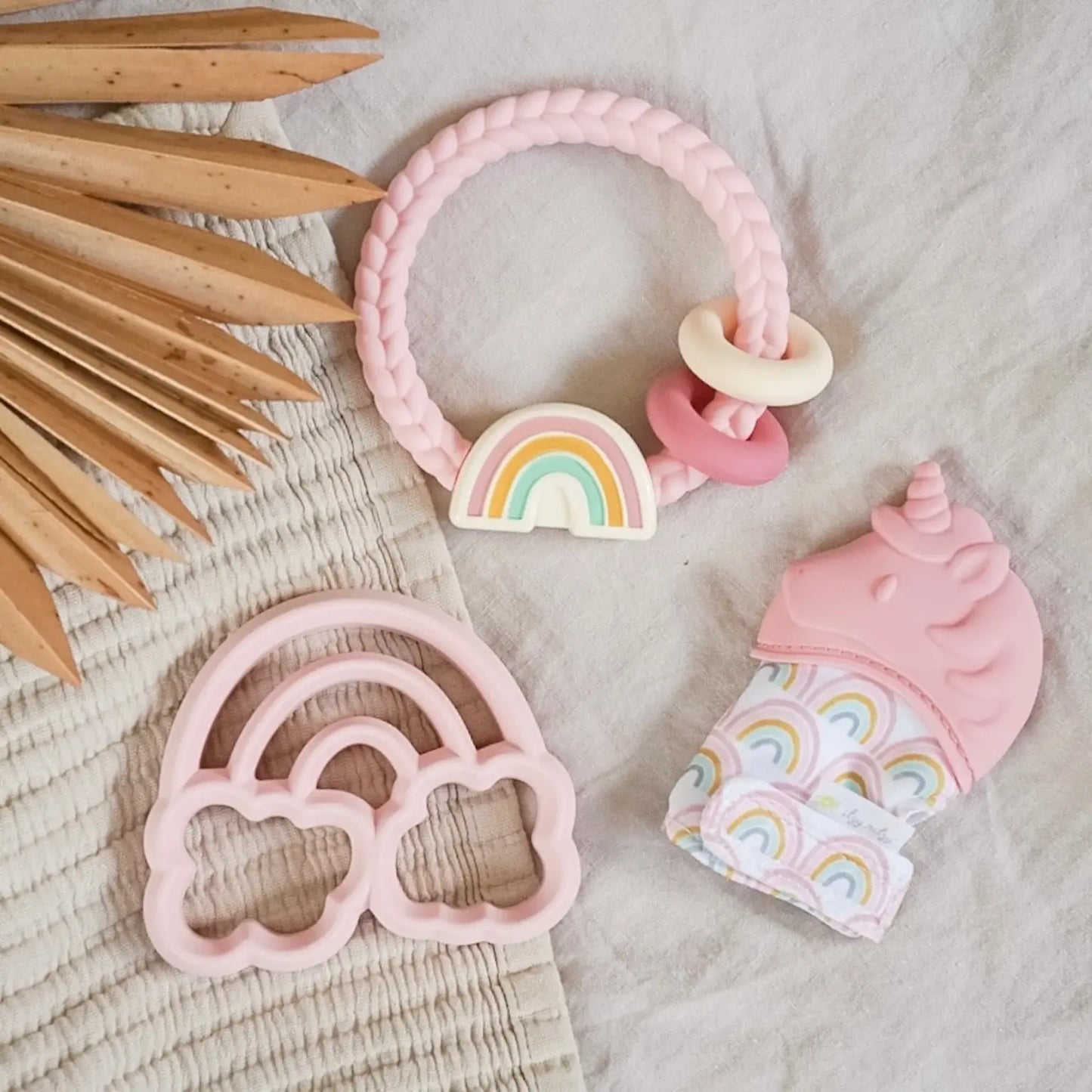 Chew Crew Silicone Baby Teethers