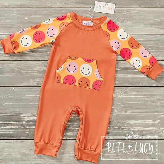 Happy Face: Boy Romper