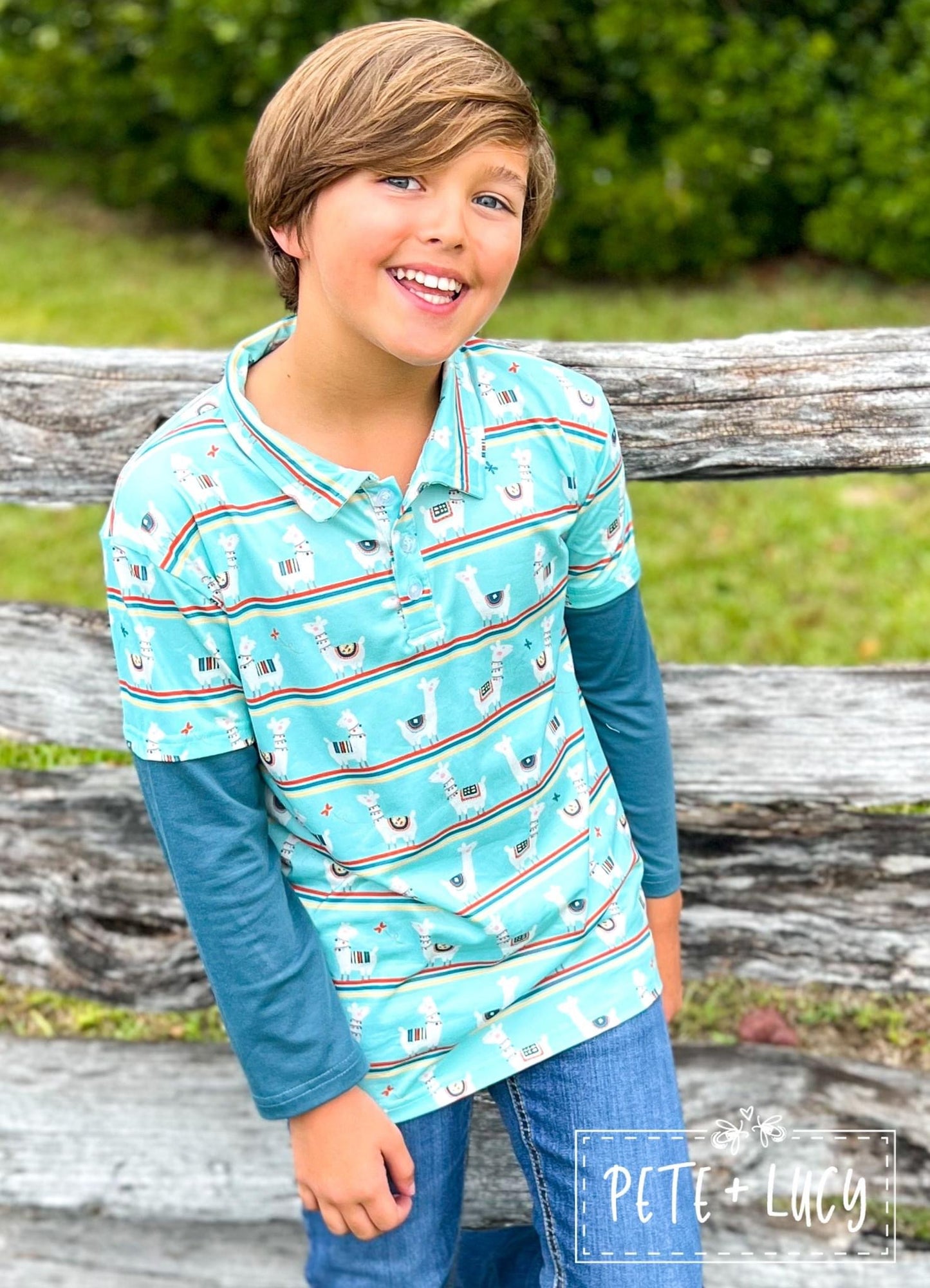 Happy Llamas: Boy Shirt