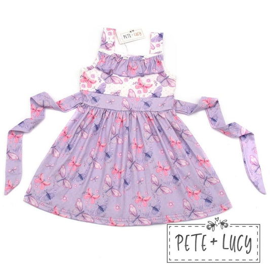 Lilac Butterflies: Dress