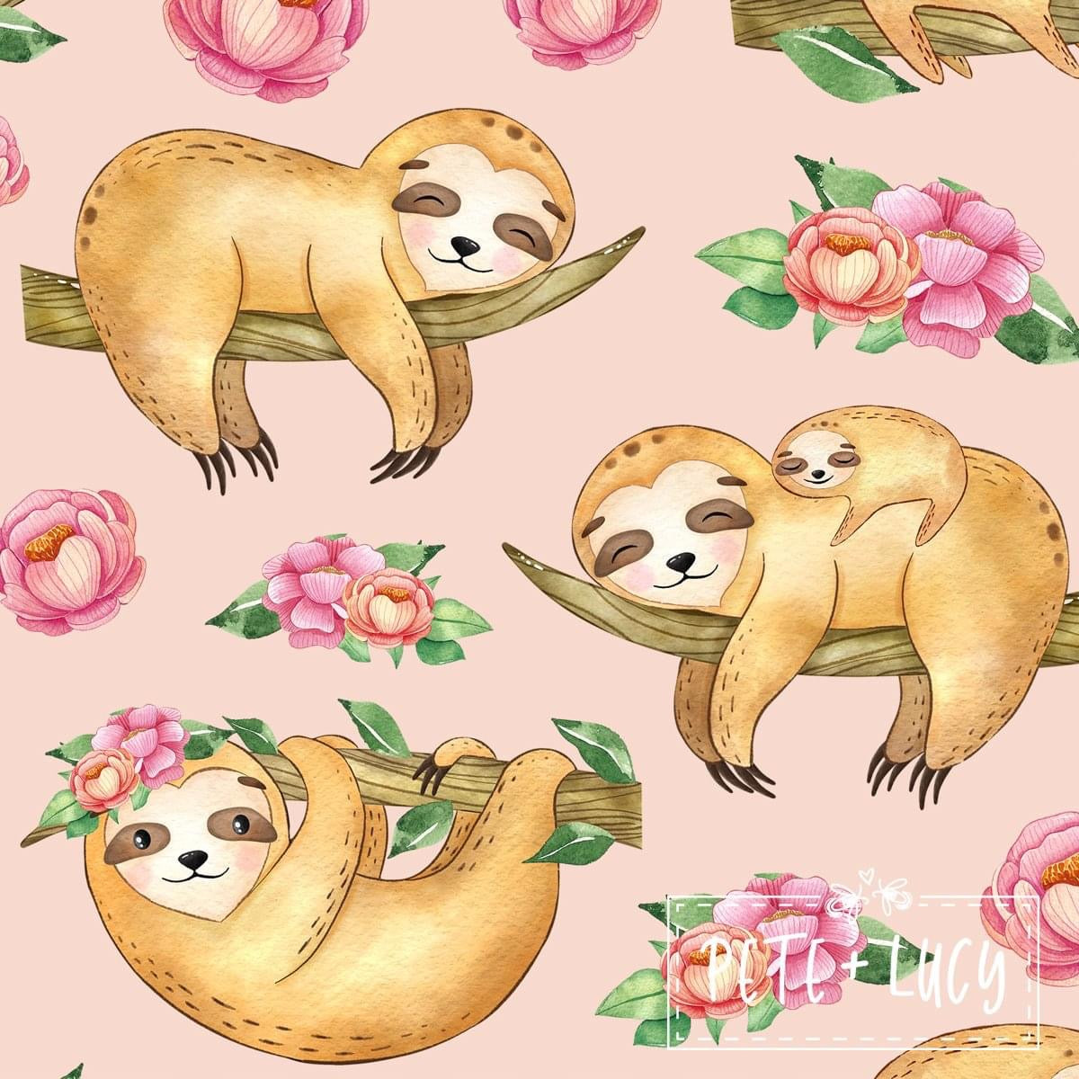 Soothing Sloths: Minky Blanket