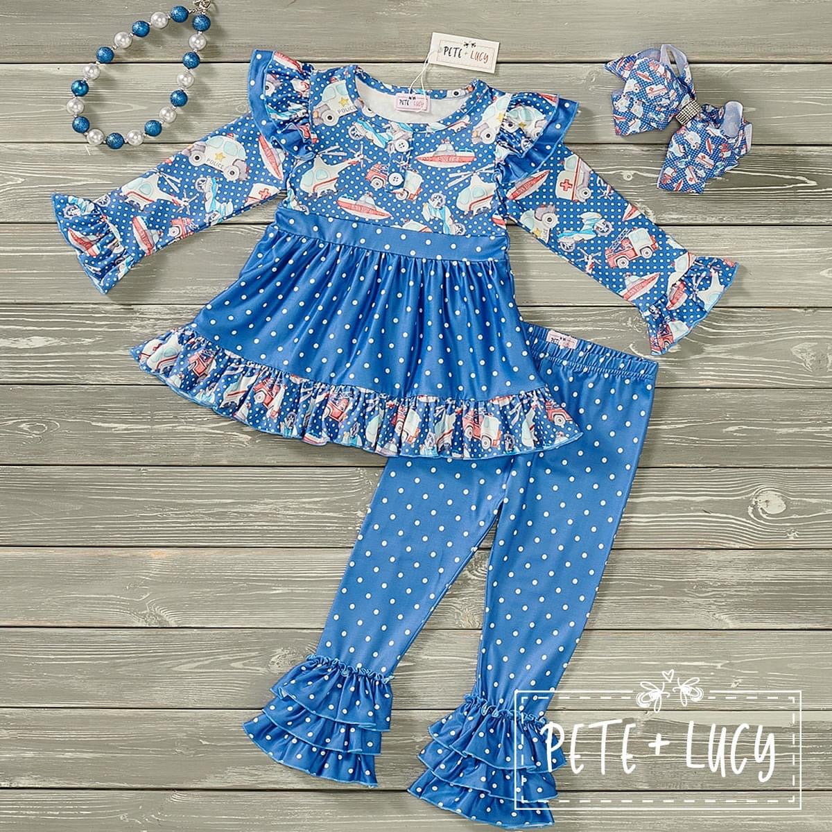 Rescue Me: Girls Pants Set