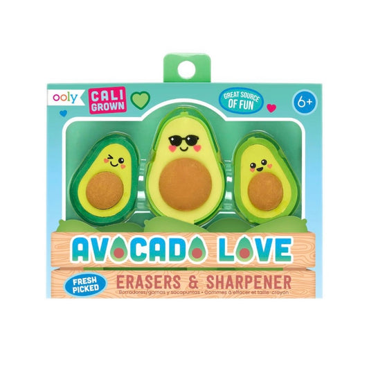 Avocado Love Eraser and Sharpener