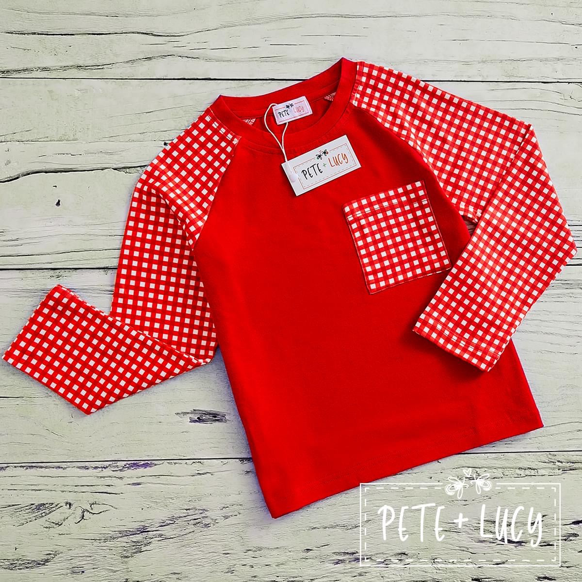 Red Check: Boys Shirt