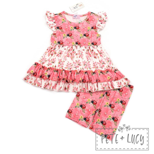 Sweet Ladybugs: Shorts Set