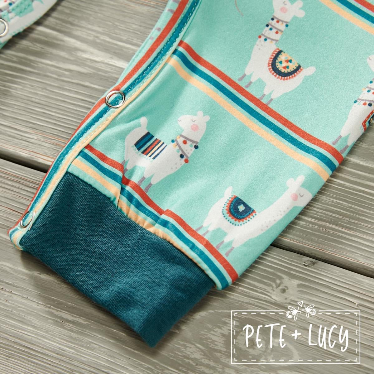 Happy Llamas: Boy Romper