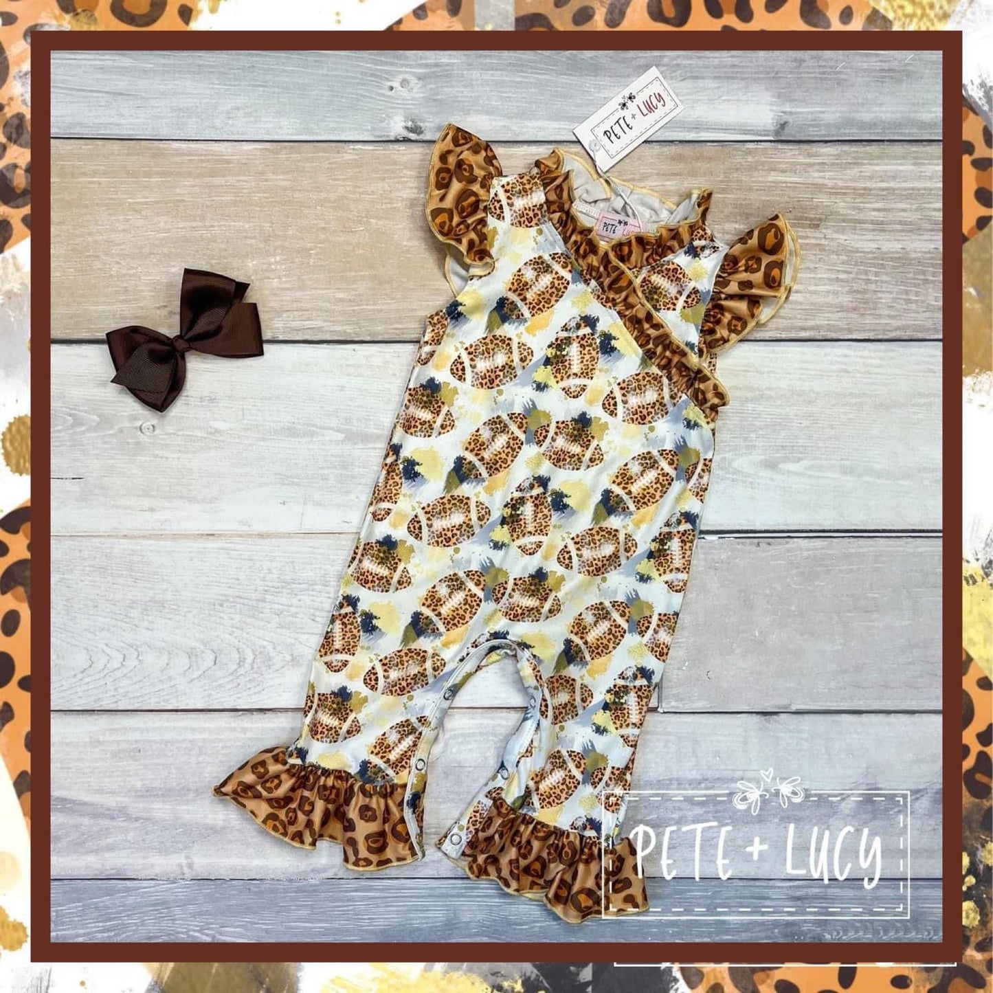 Football Safari: Baby Romper